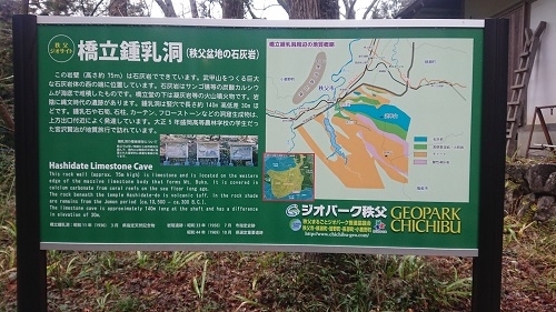 練馬区、中村橋・富士見台、サヤン鍼灸院・接骨院ブログ、秩父・橋立鍾乳洞看板