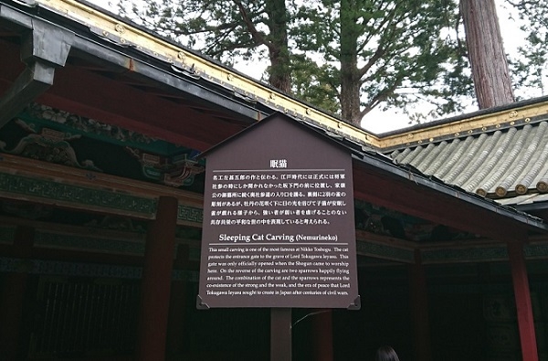 練馬区、中村橋・富士見台、サヤン鍼灸院・接骨院ブログ、東照宮、眠り猫、看板