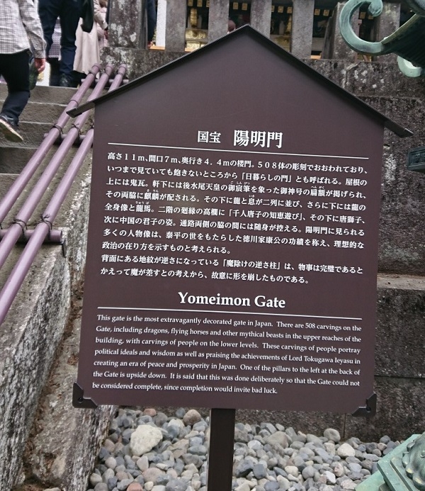 練馬区、中村橋・富士見台、サヤン鍼灸院・接骨院ブログ、東照宮、陽明門看板