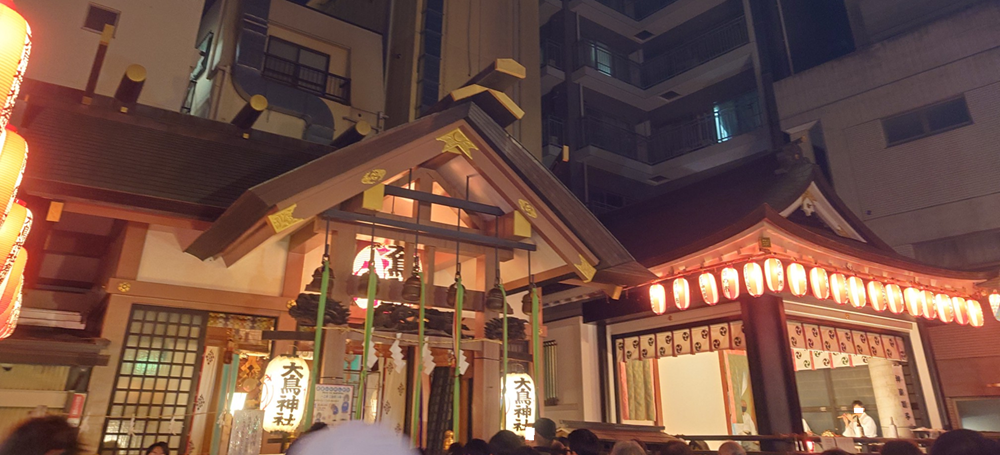 練馬区、中村橋・富士見台、サヤン鍼灸院・接骨院ブログ、練馬大鳥神社、本殿と神楽