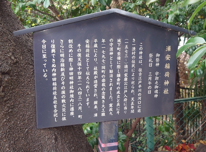 練馬区、中村橋・富士見台、サヤン鍼灸院・接骨院ブログ、浦安稲荷神社、看板